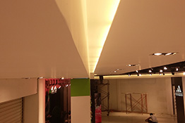 Ceiling installation at Blazone