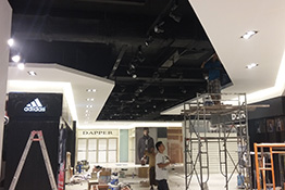 Ceiling installation at Blazone