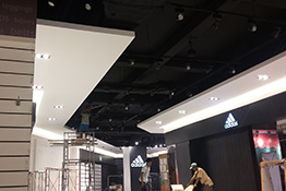 Ceiling installation at Blazone